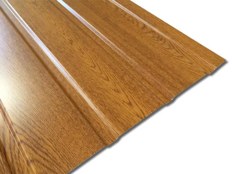 Wandblech T-7W Golden Oak - Holzoptik - 25 µm Polyesterbeschichtung - Bild 2